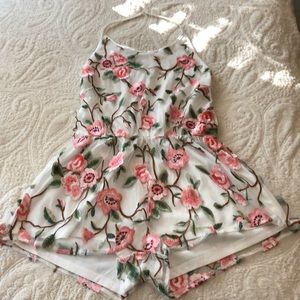 Fashion nova white romper